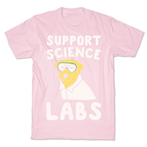 Support Science Labs White Print T-Shirt